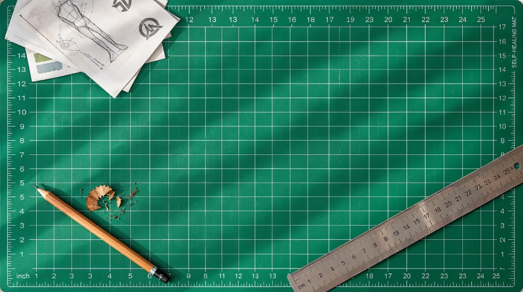 Cutting Mat Desk Background